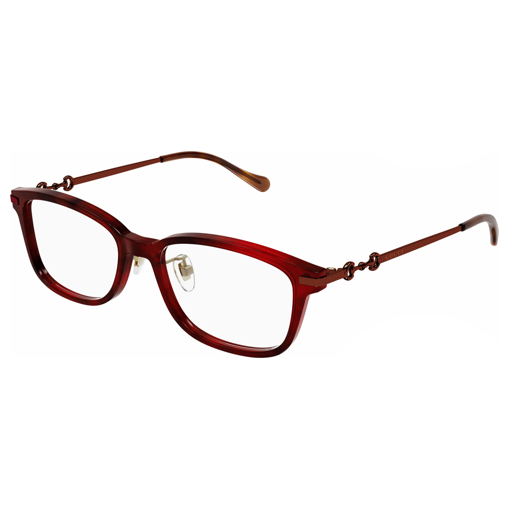 NWT Gucci GG1129oJ-003 Havana Burgundy 52mm Eyeglasses